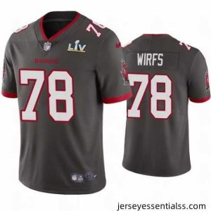Tristan Wirfs Buccaneers Pewter Super Bowl Lv Vapor Limited Jersey
