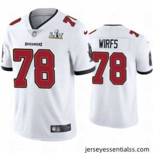 Tristan Wirfs Buccaneers White Super Bowl Lv Vapor Limited Jersey