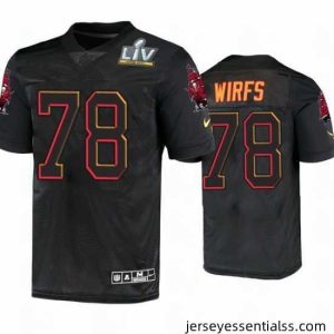 Tristan Wirfs Tampa Bay Buccaneers Black Super Bowl Lv Jersey