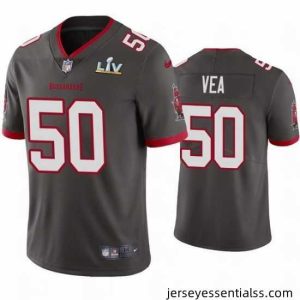 Vita Vea Buccaneers Pewter Super Bowl Lv Vapor Limited Jersey