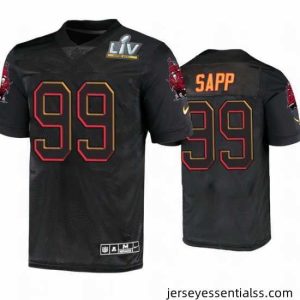 Warren Sapp Tampa Bay Buccaneers Black Super Bowl Lv Jersey