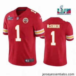 Toddler Kansas City Chiefs 1 Jerick McKinnon Red Super Bowl LVII Patch Vapor Untouchable Limited Stitched Jersey