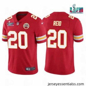 Toddler Kansas City Chiefs 20 Justin Reid Red Super Bowl LVII Patch Vapor Untouchable Limited Stitched Jersey