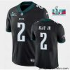 Toddler Philadelphia Eagles 2 Darius Slay JR Black Super Bowl LVII Patch Vapor Untouchable Limited Stitched Jersey