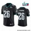 Toddler Philadelphia Eagles 26 Miles Sanders Black Super Bowl LVII Patch Vapor Untouchable Limited Stitched Jersey