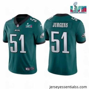 Toddler Philadelphia Eagles 51 Cam Jurgens Green Super Bowl LVII Vapor Untouchable Limited Stitched Jersey
