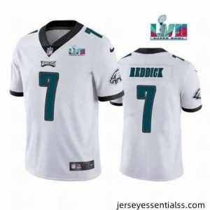 Toddler Philadelphia Eagles 7 Haason Reddick White Super Bowl LVII Patch Vapor Untouchable Limited Stitched Jersey