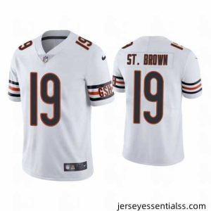 Men's Chicago Bears #19 Equanimeous St. Brown White Vapor untouchable Limited Stitched Jersey
