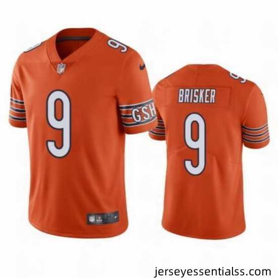 Mens-Chicago-Bears-9-Jaquan-Brisker-Orange-Vapor-untouchable-Limited-Stitched-Jersey-829363_21768_550X550