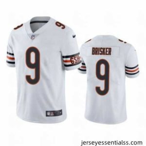 Men's Chicago Bears #9 Jaquan Brisker White Vapor untouchable Limited Stitched Jersey