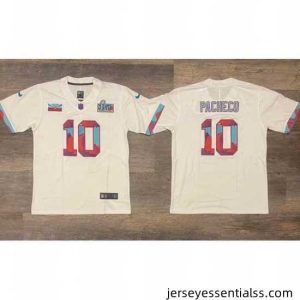 Men's Kansas City Chiefs #10 Isiah Pacheco White Super Bowl LVII Patch Vapor Untouchable Limited Stitched Jersey