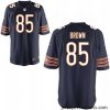 Men's NIKE Chicago Bears #85 DANIEL BROWN Navy Blue Game JERSEY
