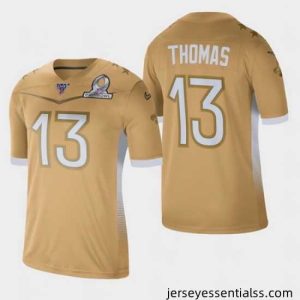 Men's New Orleans Saints #13 Michael Thomas 2020 NFC Pro Bowl Game Jersey