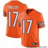 Mens Nike Chicago Bears 17 Anthony Miller Limited Orange Rush Vapor Untouchable NFL Jersey
