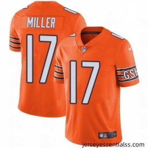 Mens Nike Chicago Bears 17 Anthony Miller Limited Orange Rush Vapor Untouchable NFL Jersey