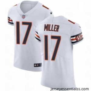 Mens Nike Chicago Bears 17 Anthony Miller White Vapor Untouchable Elite Player NFL Jersey