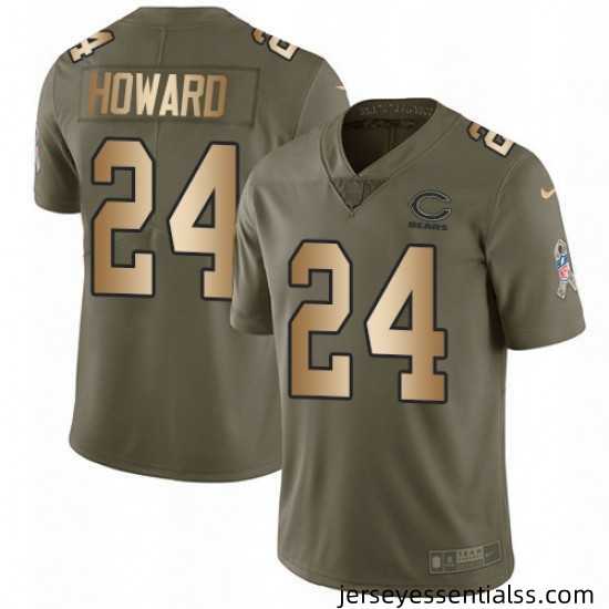 Mens-Nike-Chicago-Bears-24-Jordan-Howard-Limited-OliveGold-Salute-to-Service-NFL-Jersey-625850_21768_550X550