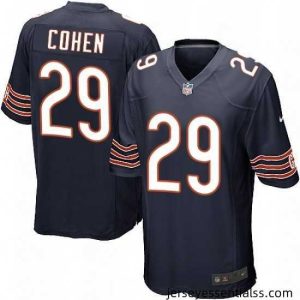 Mens Nike Chicago Bears 29 Tarik Cohen Game Navy Blue Team Color NFL Jersey