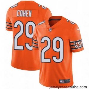Mens Nike Chicago Bears 29 Tarik Cohen Limited Orange Rush Vapor Untouchable NFL Jersey