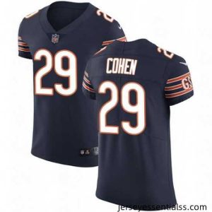 Mens Nike Chicago Bears 29 Tarik Cohen Navy Blue Team Color Vapor Untouchable Elite Player NFL Jersey