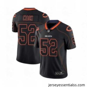 Mens Nike Chicago Bears 52 Khalil Mack Limited Lights Out Black Rush NFL Jersey