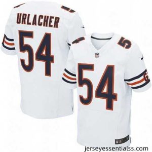 Mens Nike Chicago Bears 54 Brian Urlacher Elite White NFL Jersey
