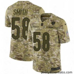 Mens Nike Chicago Bears 58 Roquan Smith Limited Camo 2018 Salute to Service NFL Jersey