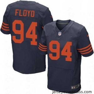 Mens Nike Chicago Bears 94 Leonard Floyd Elite Navy Blue Alternate NFL Jersey