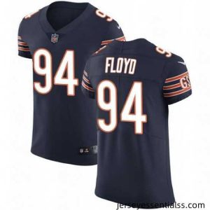 Mens Nike Chicago Bears 94 Leonard Floyd Navy Blue Team Color Vapor Untouchable Elite Player NFL Jersey