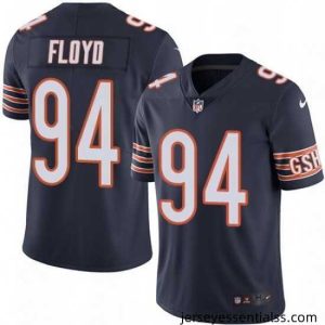 Mens Nike Chicago Bears 94 Leonard Floyd Navy Blue Team Color Vapor Untouchable Limited Player NFL Jersey