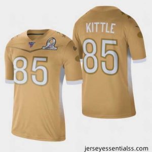 Men's San Francisco 49ers #85 George Kittle 2020 NFC Pro Bowl Game Jersey