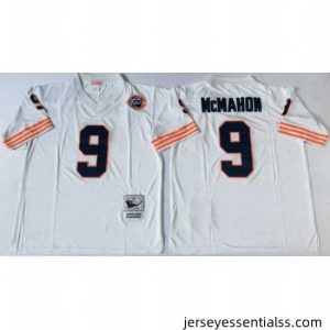 Mitchell Ness Bears #9 Robbie Gould white Throwback Mens Stitched NFL Jersey