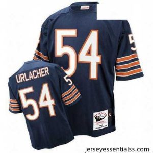 Mitchell and Ness Chicago Bears 54 Brian Urlacher Blue Team Color Authentic Throwback NFL Jersey