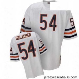 Mitchell and Ness Chicago Bears 54 Brian Urlacher White Authentic Throwback NFL Jersey
