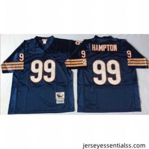 Mitchell&Ness Bears 99 Dan Hampton Blue Small No Throwback Stitched NFL Jersey
