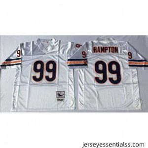 Mitchell&Ness Bears 99 Dan Hampton White Small No Throwback Stitched NFL Jersey
