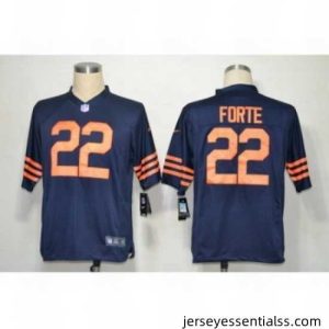 NIKE Chicago Bears 22 Matt Forte Blue Game NFL Jersey