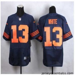 New Chicago Bears #13 Kevin White Navy Blue 1940s Throwback Stitched NFL Elite jersey