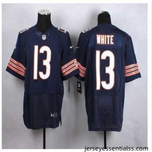 New Chicago Bears #13 Kevin White Navy Blue Team Color Stitched NFL Elite Jersey