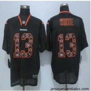 New Chicago Bears #13 Kevin White New Lights Out Black Stitched NFL Elite Jersey