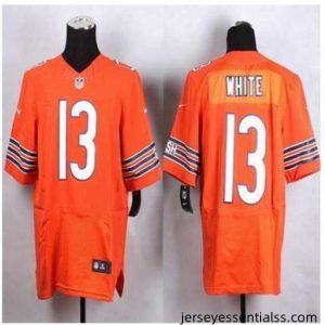 New Chicago Bears #13 Kevin White Orange Alternate Stitched NFL Elite Jersey