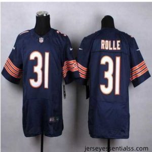 New Chicago Bears #31 Antrel Rolle Navy Blue Team Color Stitched NFL Elite Jersey