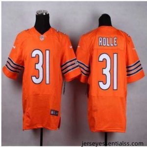New Chicago Bears #31 Antrel Rolle Orange Alternate Stitched NFL Elite Jersey