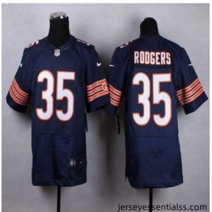 New Chicago Bears #35 Jacquizz Rodgers Navy Blue Team Color Stitched NFL Elite Jersey