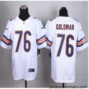 New Chicago Bears #76 Eddie Goldman White Stitched NFL Elite Jersey