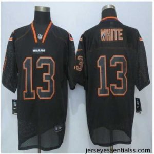 New New Chicago Bears #13 Kevin White Lights Out Black Elite Jerseys