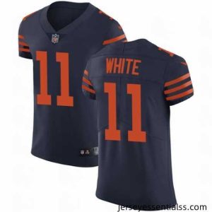 Nike Bears #11 Kevin White Navy Blue Alternate Mens Stitched NFL Vapor Untouchable Elite Jersey