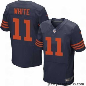 Nike Bears #11 Kevin White Navy Blue Mens Stitched NFL 1940s Throwback Elite Jersey