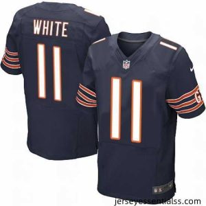 Nike Bears #11 Kevin White Navy Blue Team Color Mens Stitched NFL Elite Jersey