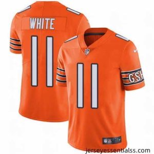 Nike Bears #11 Kevin White Orange Mens Stitched NFL Limited Rush Jersey